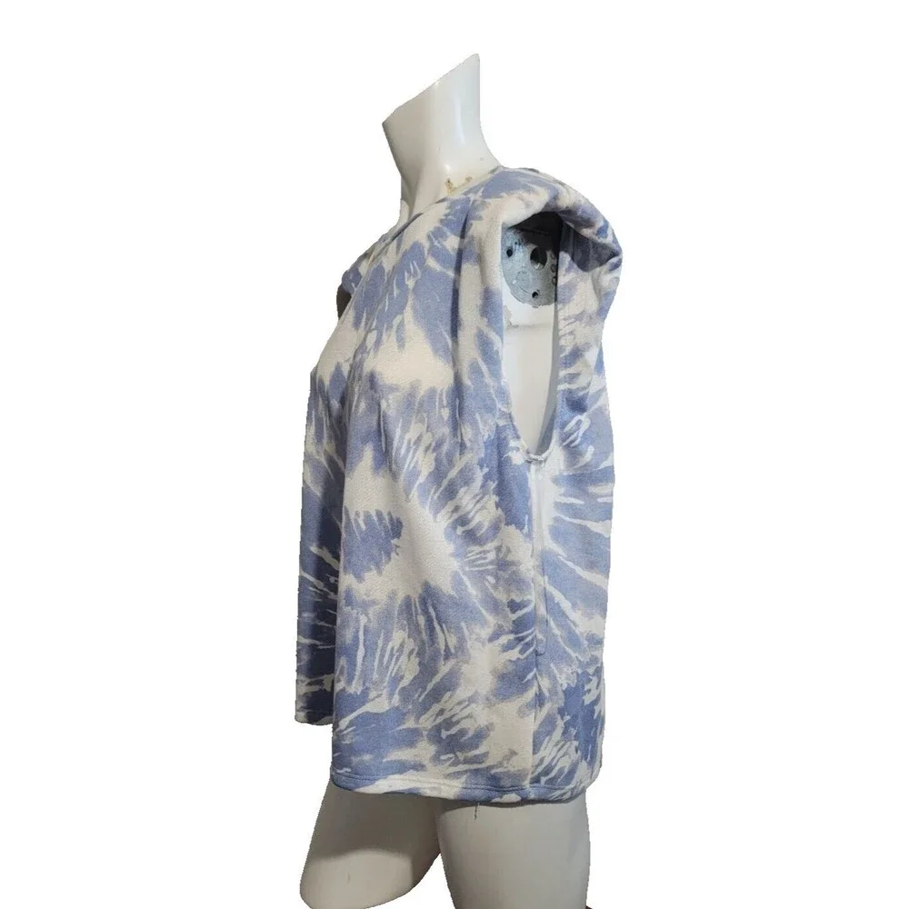 Entro Anthropologie L Knit Top Shirt shoulder pad stretch